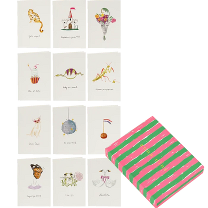 Box of Greetings Cards-12 assorted