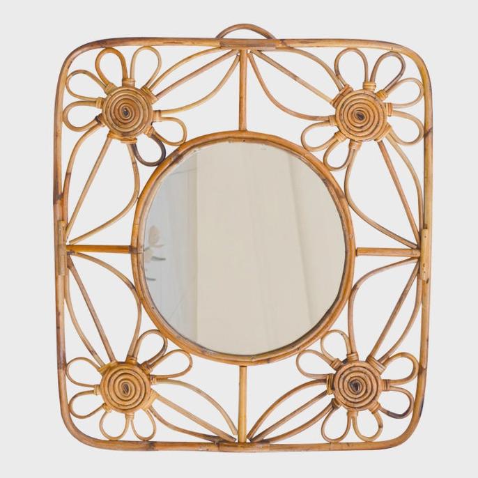 Rattan Cane Mirror