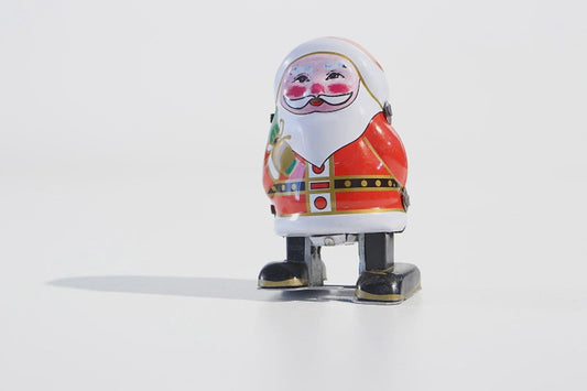 Tin Wind-Up Santa