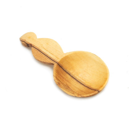 Olive Wood Small Spoon with Decorative Handle