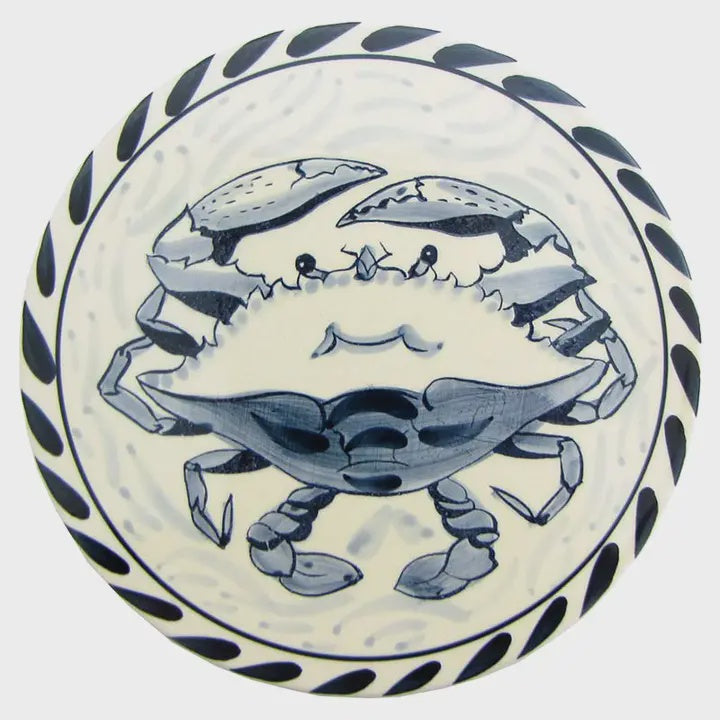 Blue Crab Ceramic Trivet