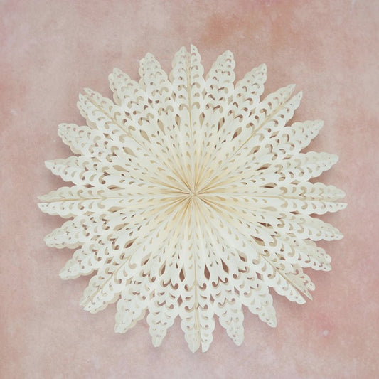 Camelia White Paper Wall Decoration - 60cm