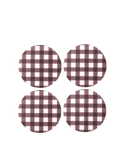 Red Gingham Coaster