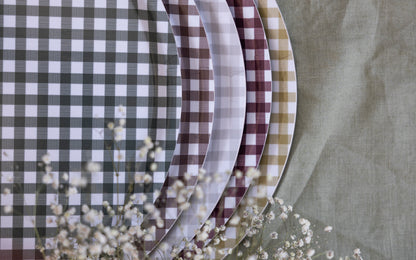 Brown Gingham Tray