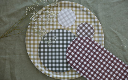 Red Gingham Coaster