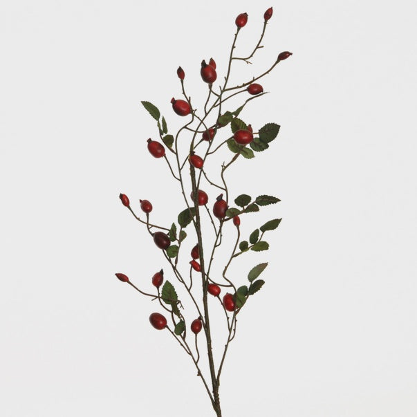 Rosehip Branch 90 cm Red