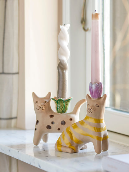 Mamie Cat Candlesticks Set of 2