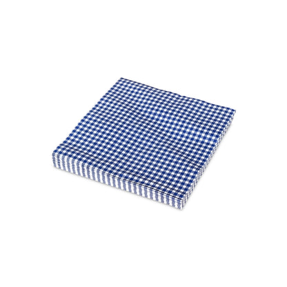 Vichy Blue Paper Napkin 33x33cm