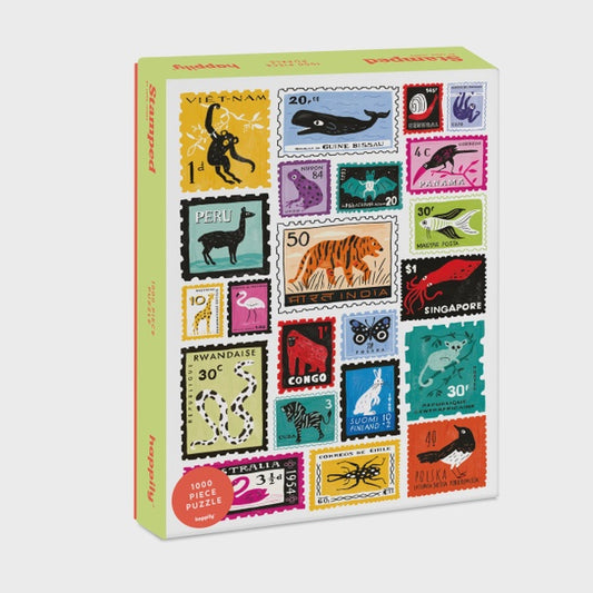 Animal Stamps 1,000 Piece Puzzle