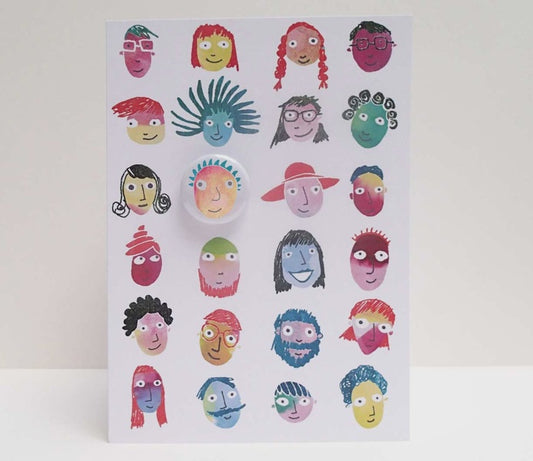 Greeting Card with Badge - People Pick N Mix