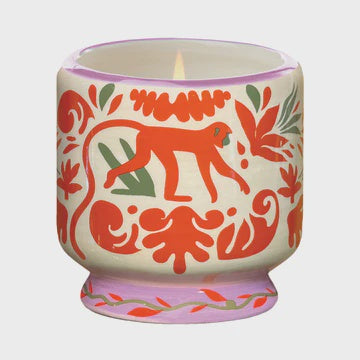 Jungle Ceramic Candle - Coconut & Amber