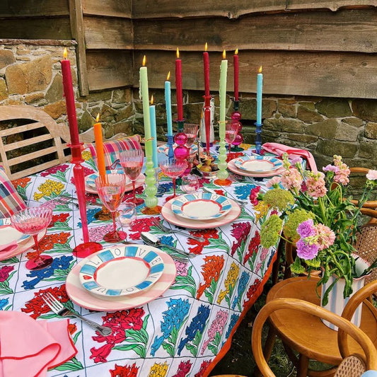 Mallow Bouquet Tablecloth