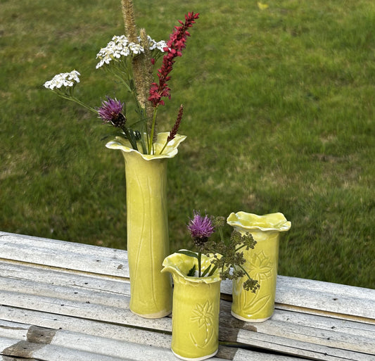 Pistachio Slender Bud Vase