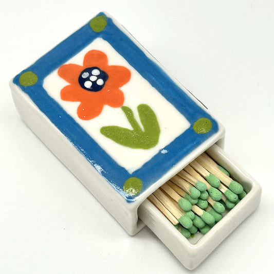 Orange Daisy Matchbox