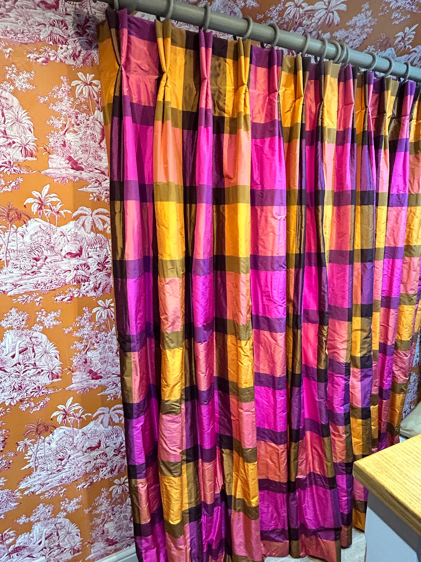 Varanasi Fuchsia Designers Guild Fabric Curtains 75% OFF