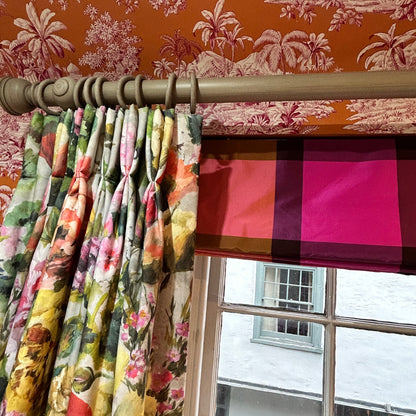 Varanasi Fuchsia Designers Guild Fabric Roman Blind 75% OFF