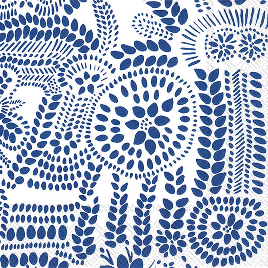 Marimekko Nasia White blue Lunch Napkin