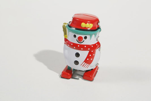 Tin Wind-Up Snowman