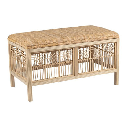 Natural Rattan Bench