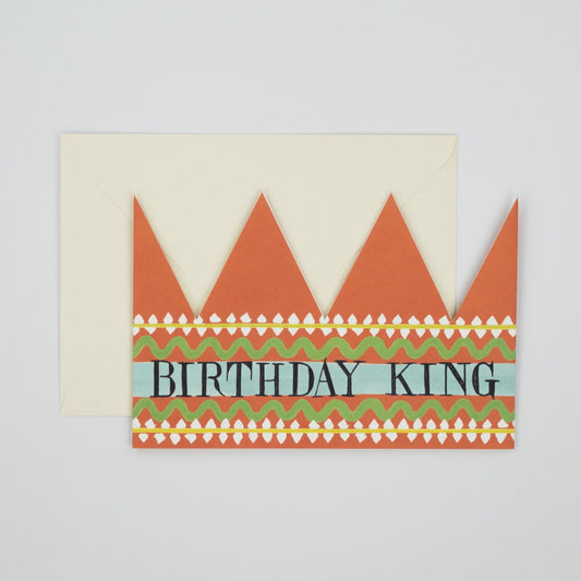 King Party Hat Card