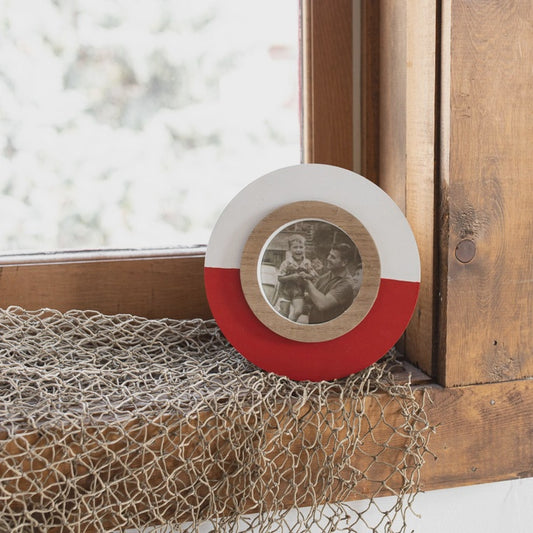 Red Round Bobber Picture Frame