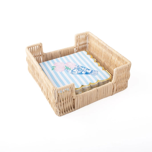 Natural Rattan Cocktail Napkin Tray