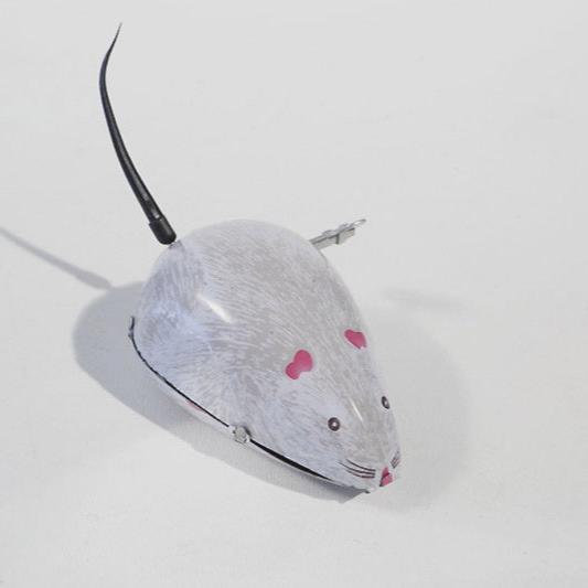 Tin Wind -Up Wobbly Tail Mouse