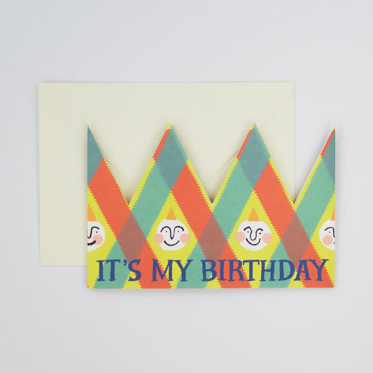 Its My Birthday Party Hat Card