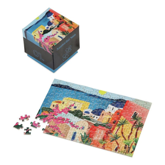 Santorini Sun Mini Jigsaw Puzzle