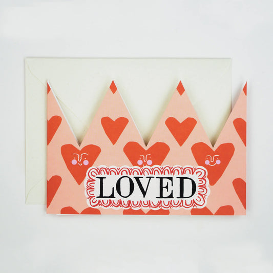 Loved Party Hat Card