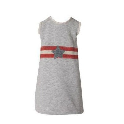 Maxi Grey T Shirt with Star Detail