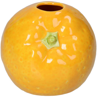 Orange Earthenware Vase