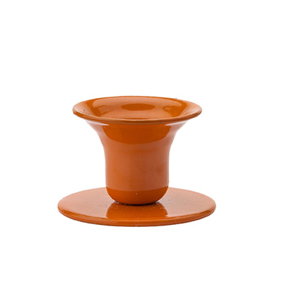 Orange Bell Candle Holder