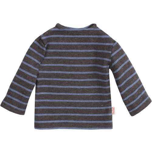 Mega Long Sleeve Top Marine Blue Stripped