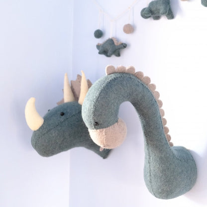 Mini Diplodocus Head Blue/Grey